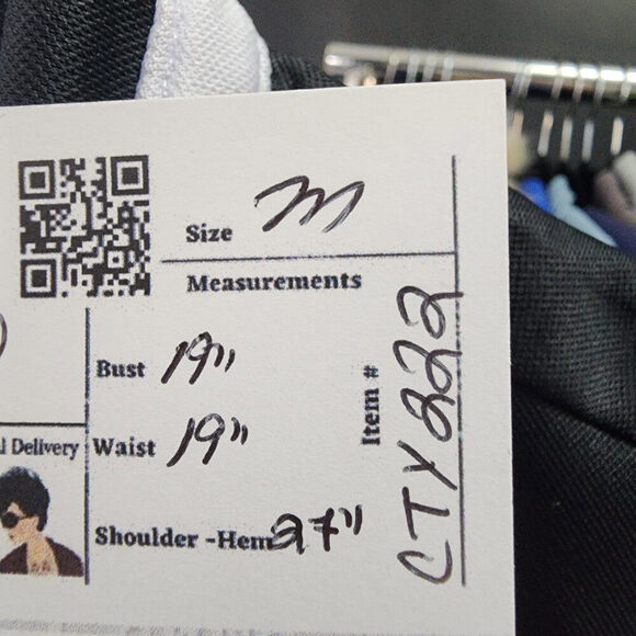 Tribal Black & White Golf Active Sleeveless Top Size M - Picture 8 of 8